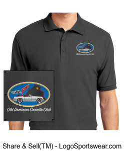 Mens Silk Touch Polo Design Zoom